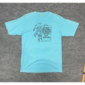 Vintage 80s Velva Sheen China Lake Graphic T-Shirt XL USA‎ Single Stitch